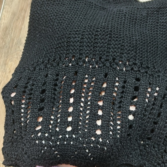 Urban Vintage Knit Black Tank Top - Picture 4 of 5